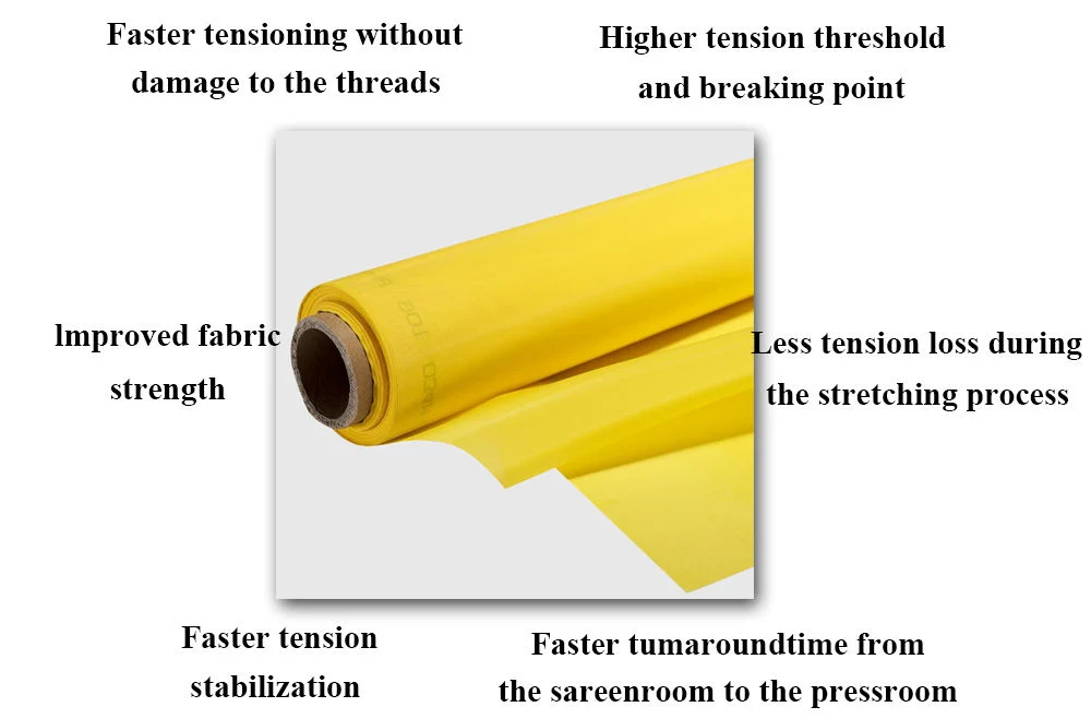 High Tension Dpp Polyester Silk Screen Printing Mesh